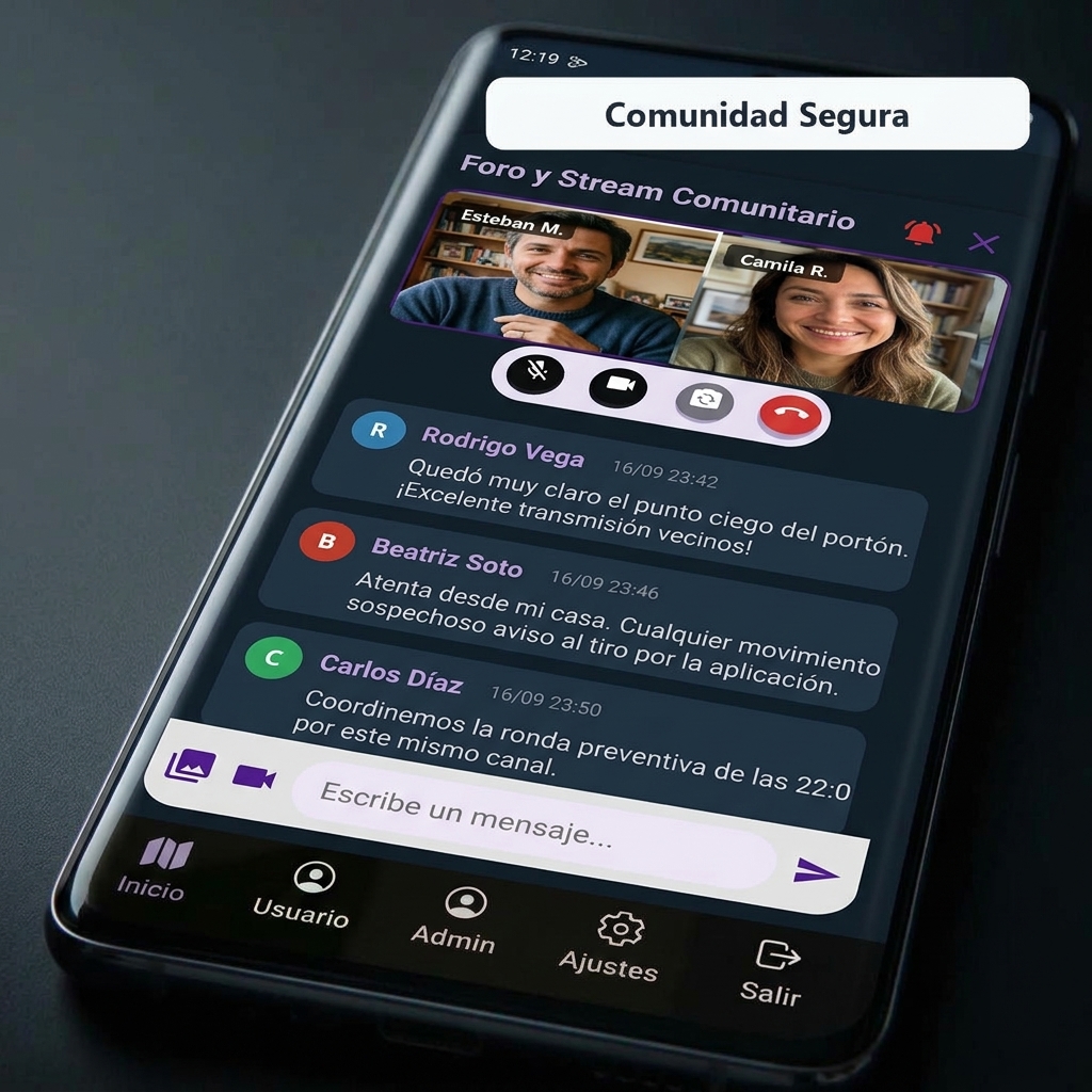 Foro, Stream y Bitácora Comunitaria en SiminSafe