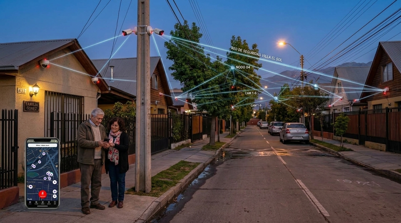 Red de Seguridad Comunitaria SiminSafe en Villa Residencial
